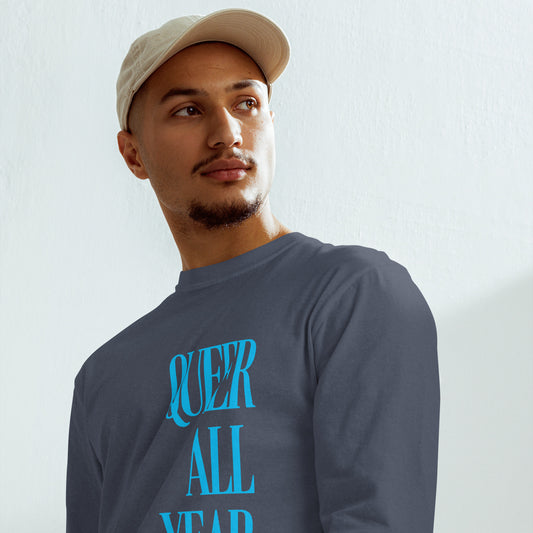 Queer All Year - Garment-dyed heavyweight long-sleeve shirt