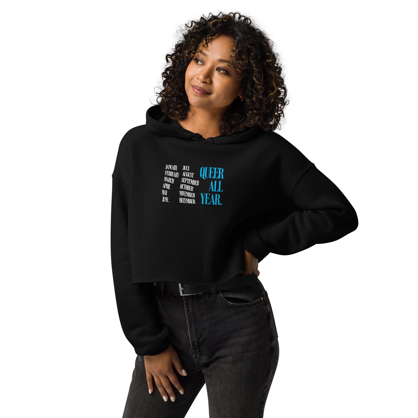 Queer All Year - Crop Hoodie